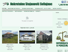 Tablet Screenshot of nekretninestojanovic.com